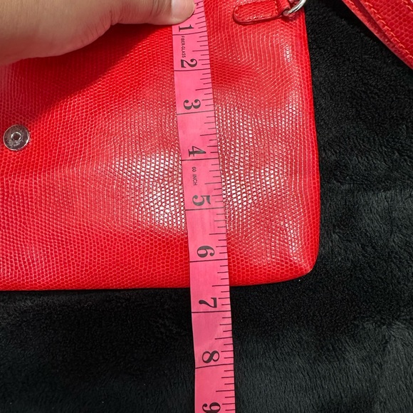 Womens Armani Jeans Crossbody/Clutch Purse Color Red/Silver - Picture 4 of 9